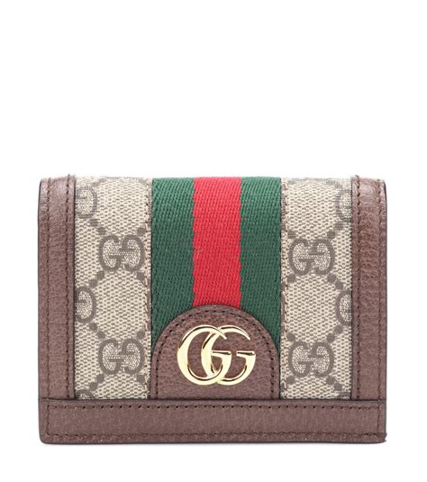 gucci brown wallet women's